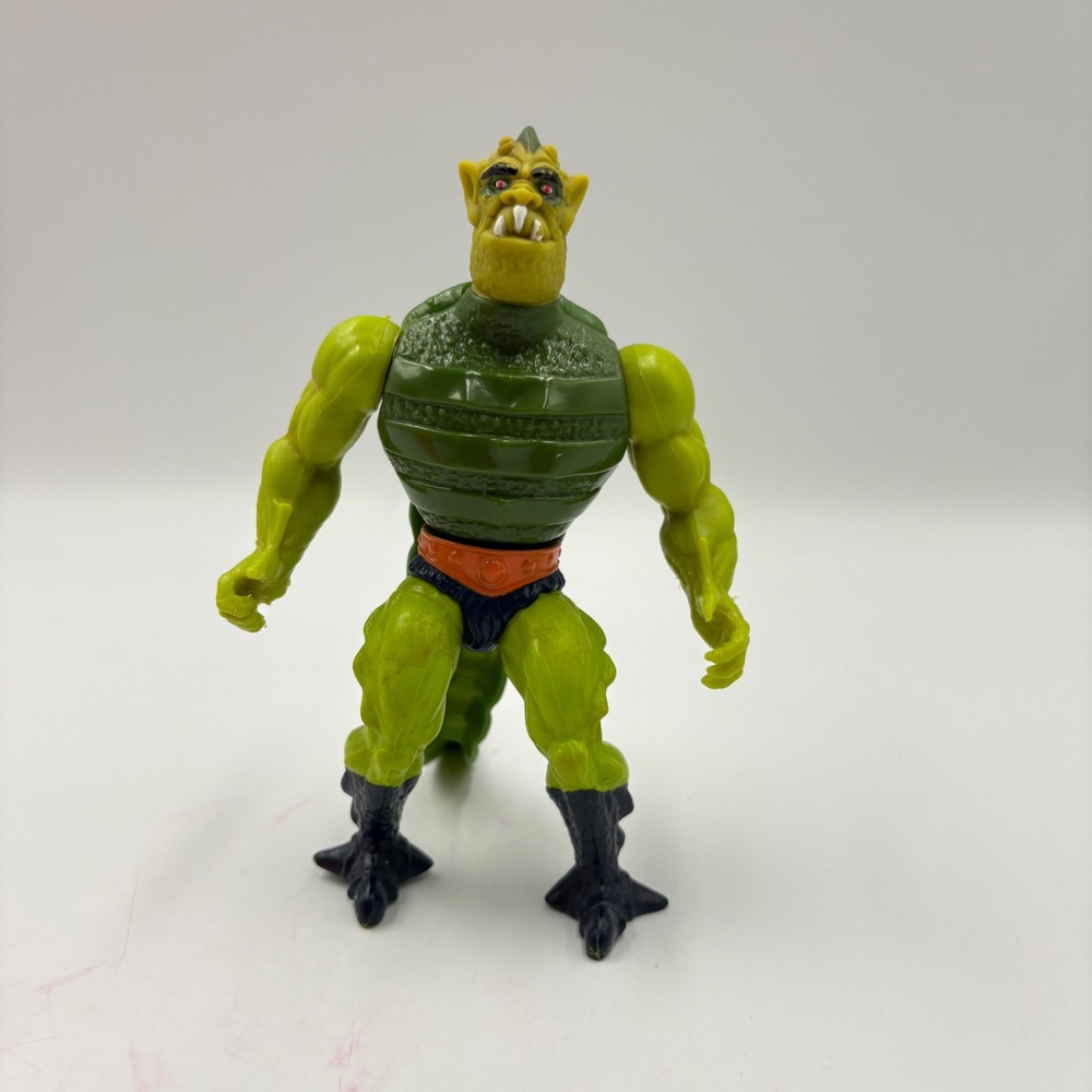 Mattel Whiplash Action Figure MOTU 5.5" Green Vintage 1983 Good Evil Warriors